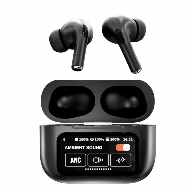 A9 PRO Wireless Bluetooth Earbuds - Digital Display, ANC + ENC